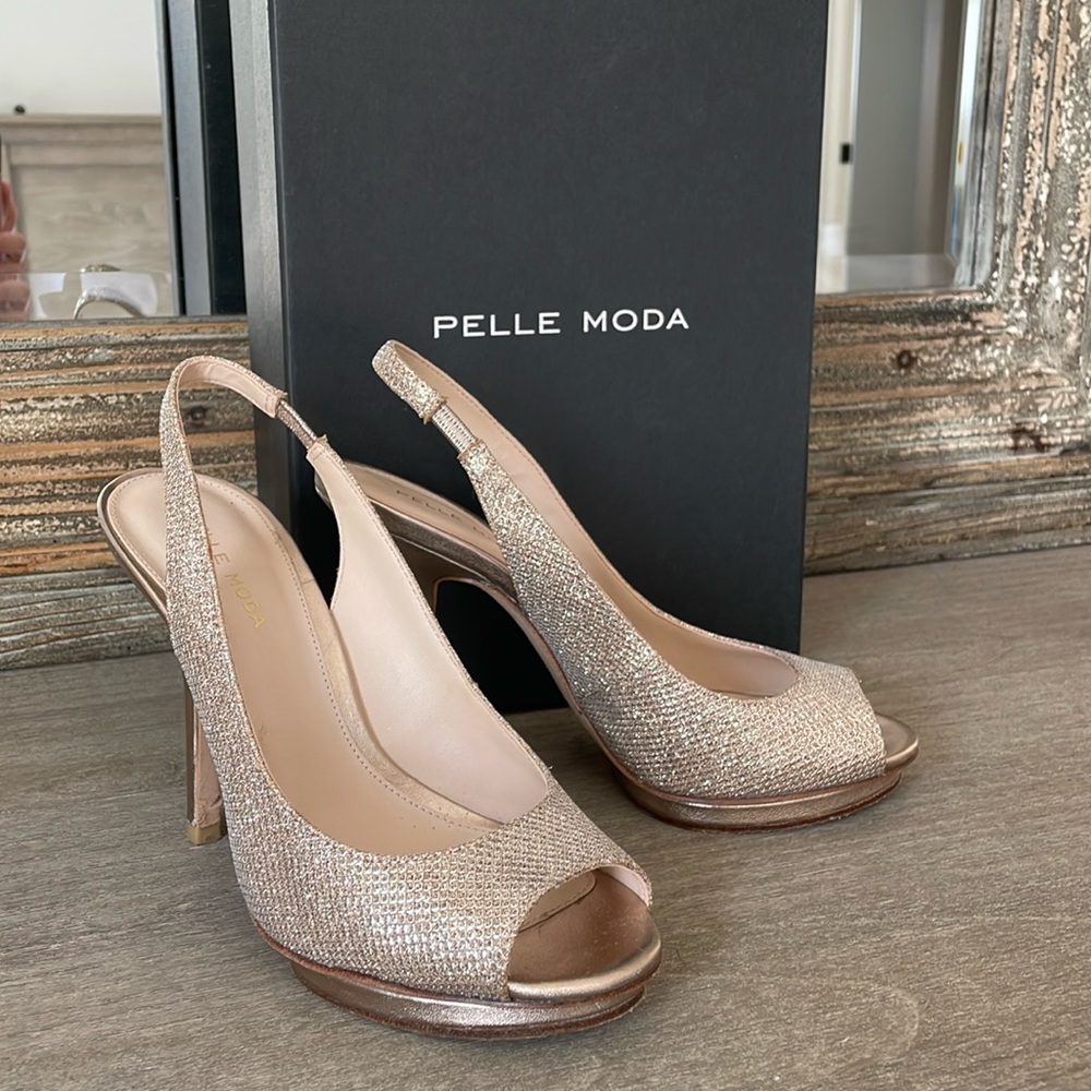 Pelle Moda ‘Rivka’ Peep Toe Sling Backs